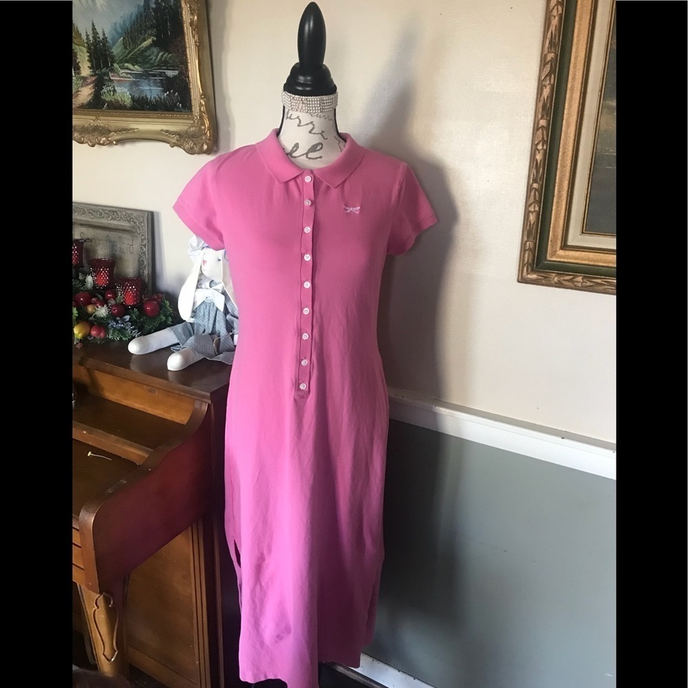 Talbots Pink Petite Polo Dress M